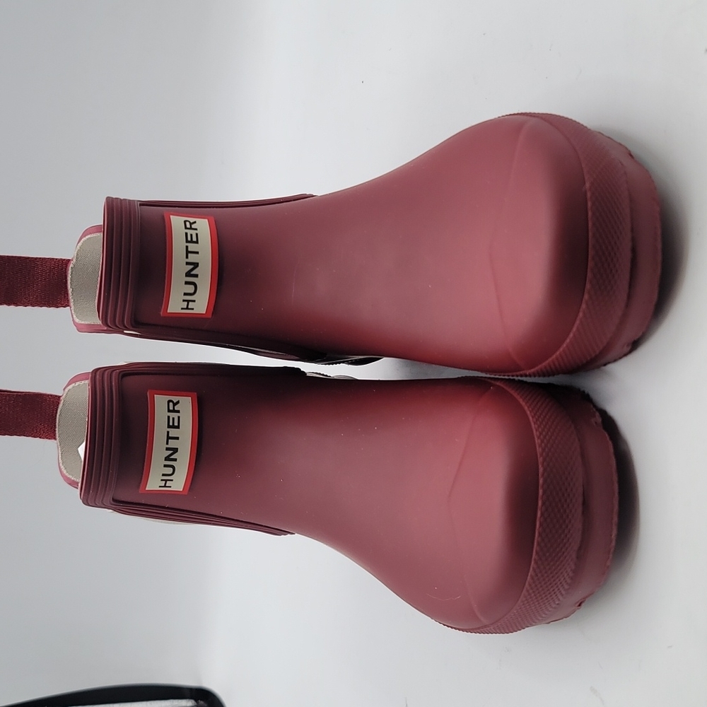 Hunter Autumn Stone/steal ASt boots size 5